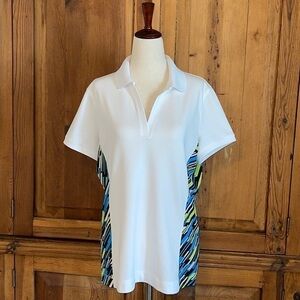PGA TOUR Golf Polo Ladies Short Sleeve Sz. L